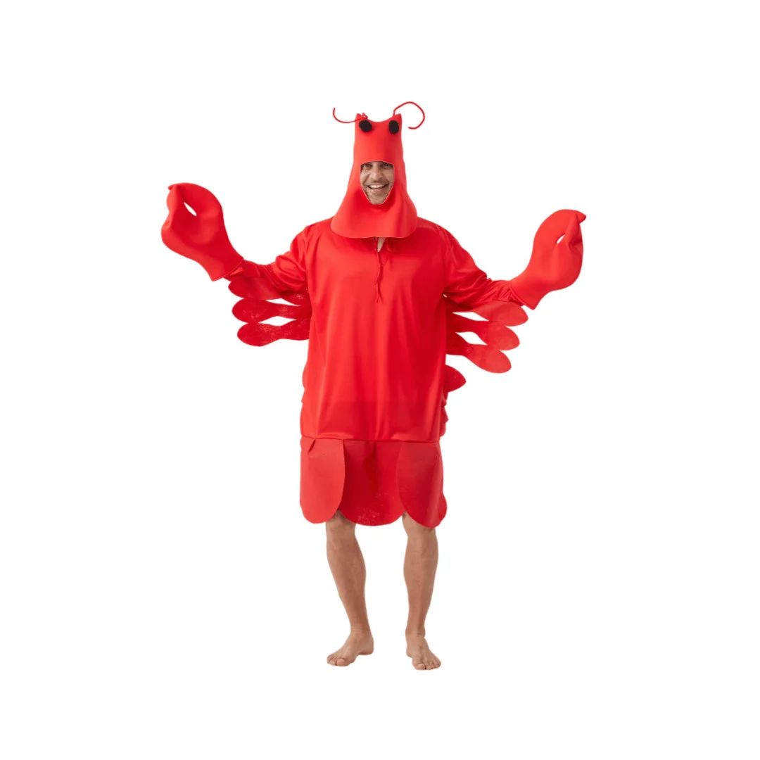 

Funny Unisex Red Lobster Costume Sea Creature Outfit for Stage Performance