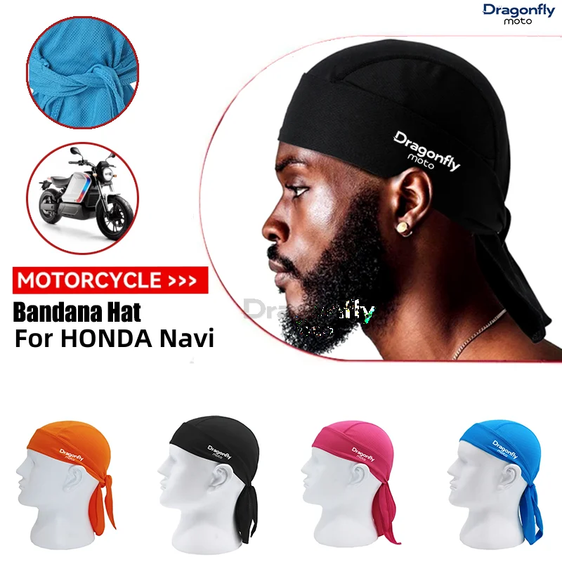 For HONDA DREAMWING Navi 110 Navi 2016-2022 Motorcycle Headband Sweat-wicking Cap Cycling Headscarf Quick-dry Sun-Protective