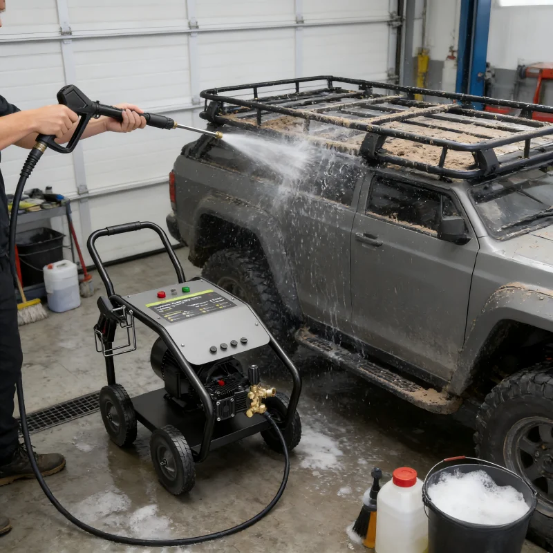 

Portable 380V 7.5KW Commercial Cleaning Machine High Pressure Cleaner 270bar 18LPM Farm Construction Industries Water Car Washer