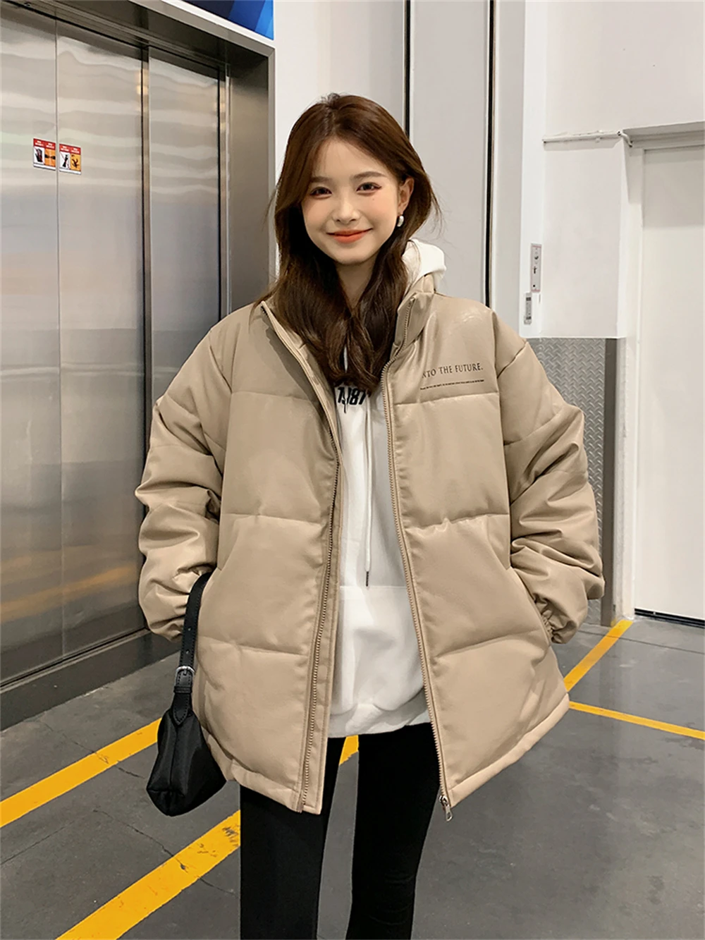 Women's Warm Cotton Coat, Korean Style Design, Feel Loose Commuter, Versatile Casual Wear, Winter Wear, New, 2023