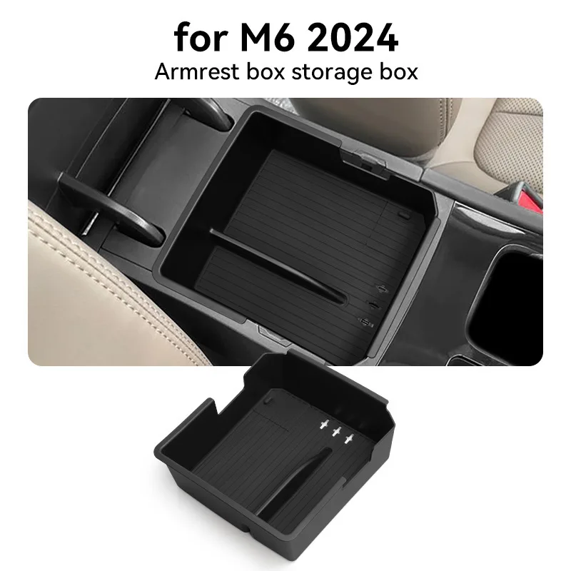 Picture 7: For 24 models of BYD M6 central control armrest box storage box car storage car interior supplies modification