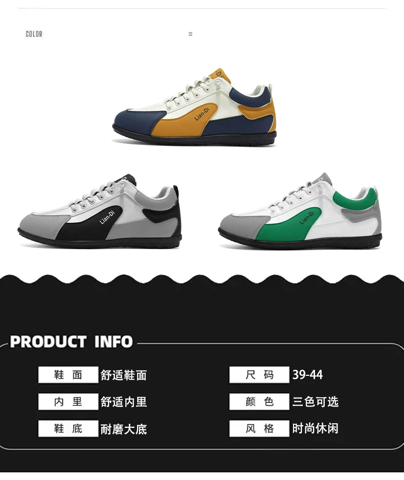 Niedrig geschnittene Herrenschuhe, große Größen, neue Frühlings- und Herbstmodelle, atmungsaktive Leder-Freizeitsportschuhe, weiche Sohle, rutschfest, Herren-Sneaker zum Autofahren. – Detail 6
