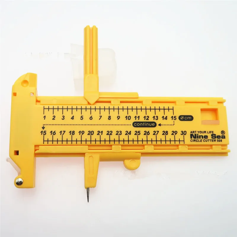 1-30cm Adjustable Compasses Circle Cutter Pencil Leads Blades Cutter Round Knife DIY Circular Tool Tangential Device