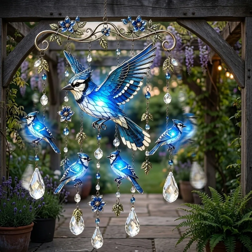 Colorful Hummingbird Wind Chime For Garden Yard Patio Decor Soft Melodic Home Outdoor Garden Hanging Ornaments