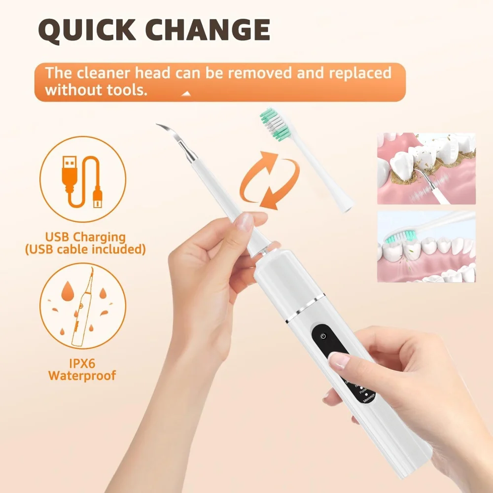 Sonic Electric Toothbrush - Home Portable Calculus Removal Care and Toothbrush Tool image 4