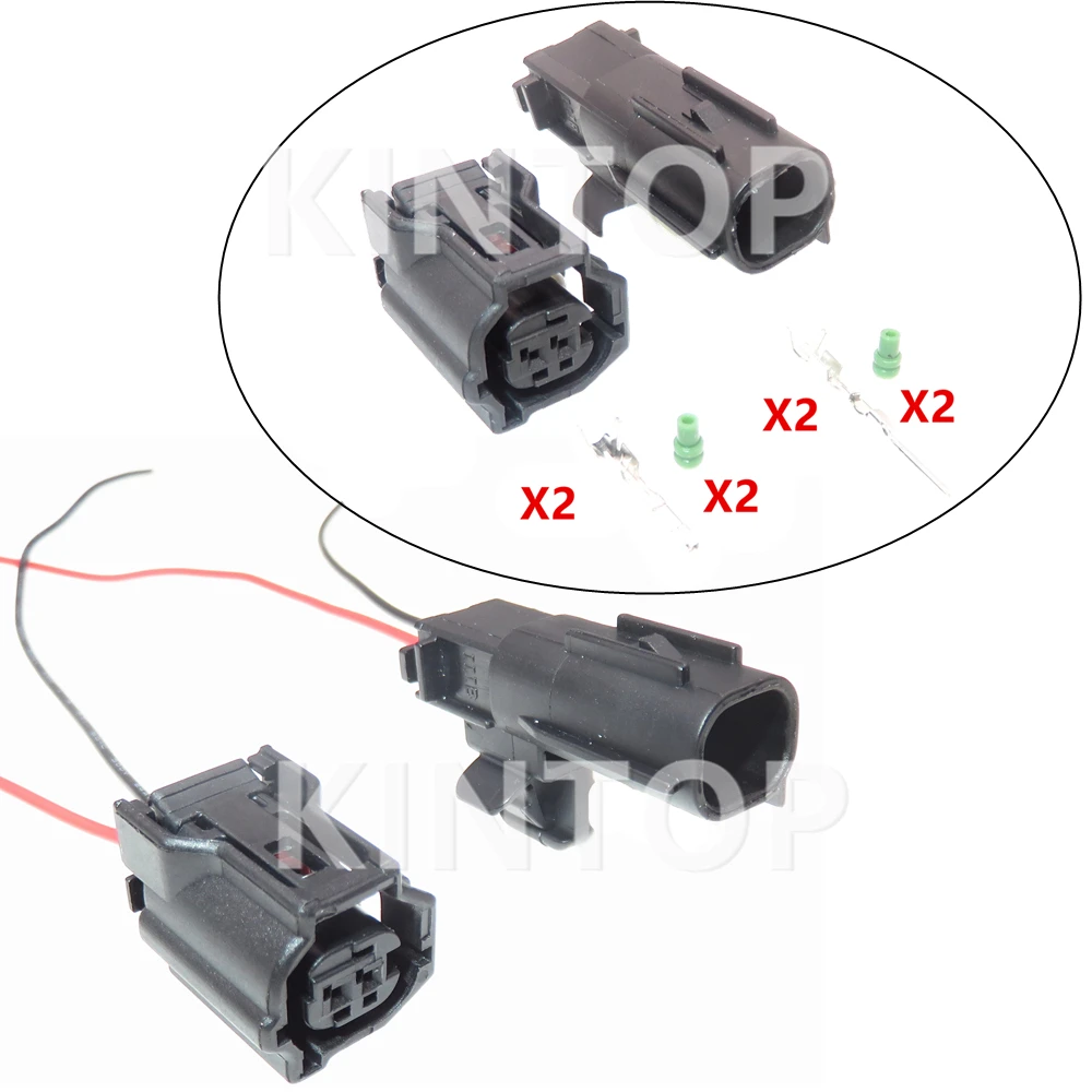 1 Set 2 Pins 6188-4797 6189-1161 Car Wire Waterproof Socket AC Assembly For Toyota 90980-12416 Auto ABS Wheel Speed Sensor Plug