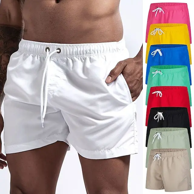 Swimsuits Man 2024 Summer Beach Shorts Mesh Lined Swimwear Board Shorts Male Men's Swimming Trunks Bathing Suit Sports Clothes