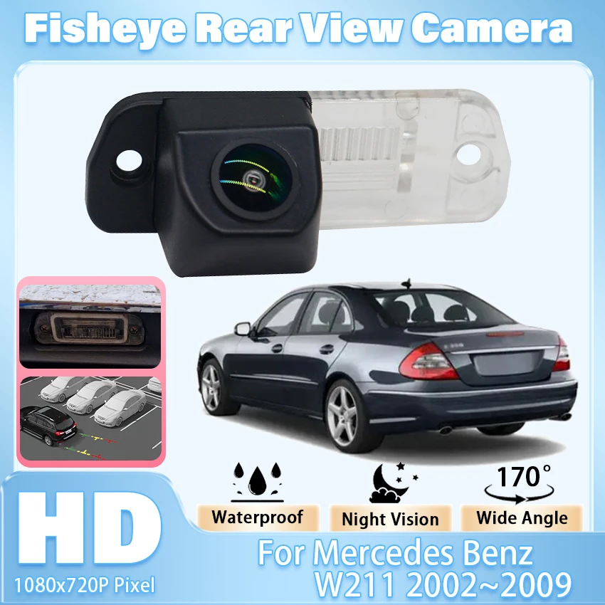170°HD High quality RCA Rear View Camera For Mercedes Benz W211 2002 2003 2004 2005 2006 2008 2009 Reverse BackUp Parking Camera