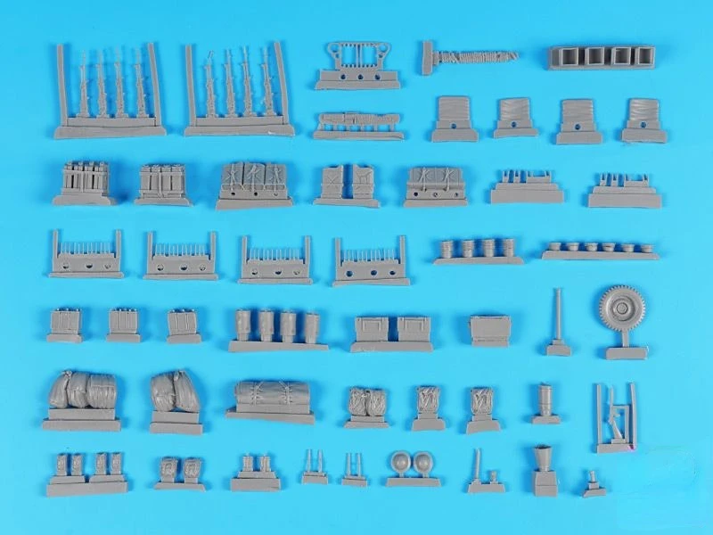 1/35 Scale Die Cast Resin Figure Model Assembly Kit Tank Retrofit Parts Expansion Plate Parts Kit Unpainted