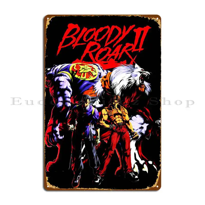 Bloody Roar 2 Metal Plaque Poster Funny Retro Cinema Printing Garage Tin Sign Poster