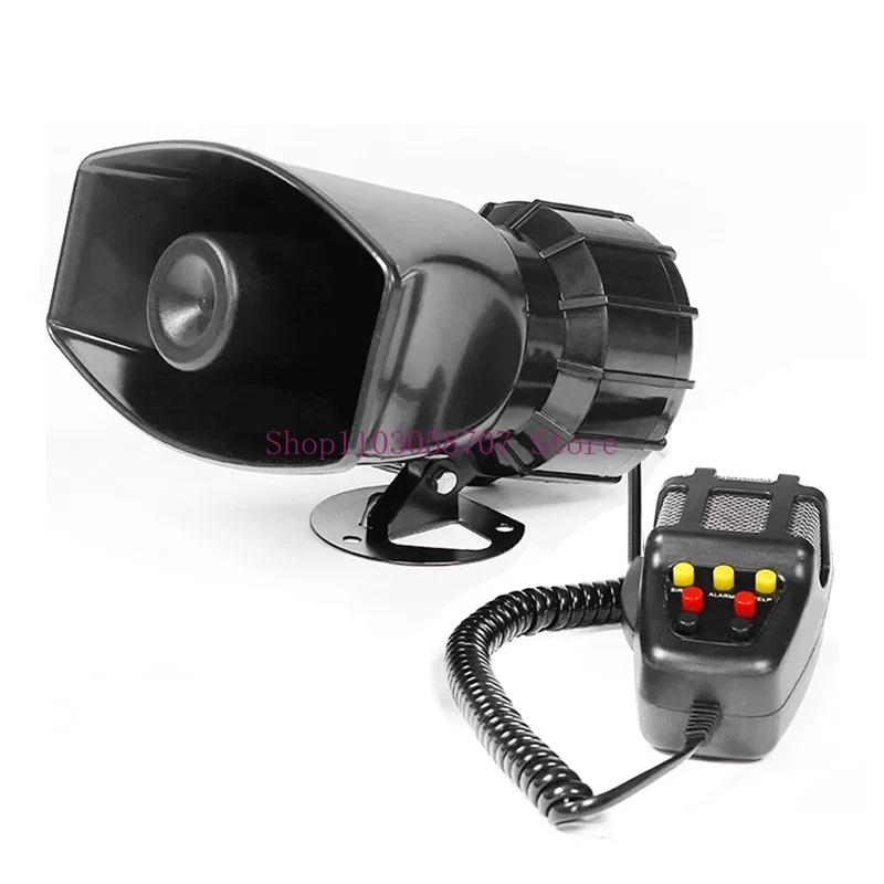 12V 7 Sounds 110dB Wireless Electronic Siren Loud Car Warning Alarm Police Fire Siren Horn Car ccessories