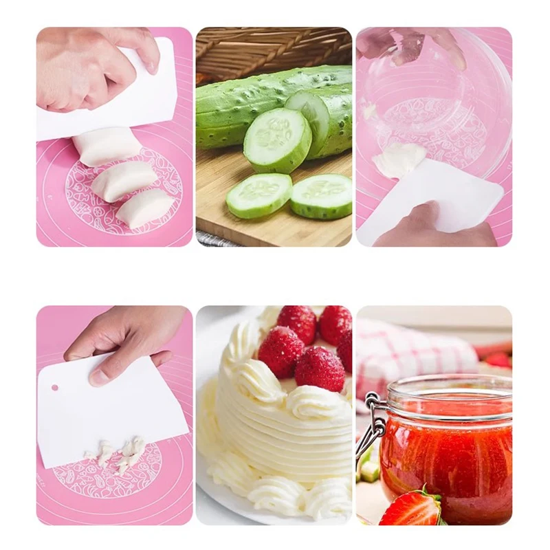 1pcs Useful Curved Cream Spatula DIY Pastry Cutters Fondant Dough Scraper Cake Cutter Pastry Baking Tool Kitchen Accessories