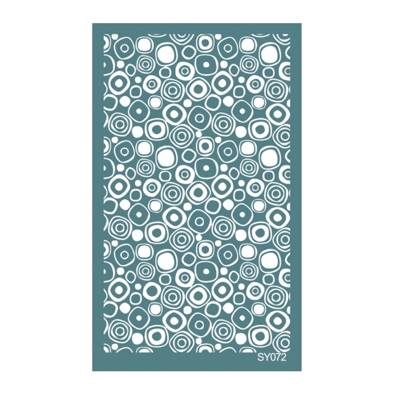 Silk Screen Stencils for Clay, Reusable Silkscreen Stencils Working Clay Earrings Cutters for Printing on Clay Earrings