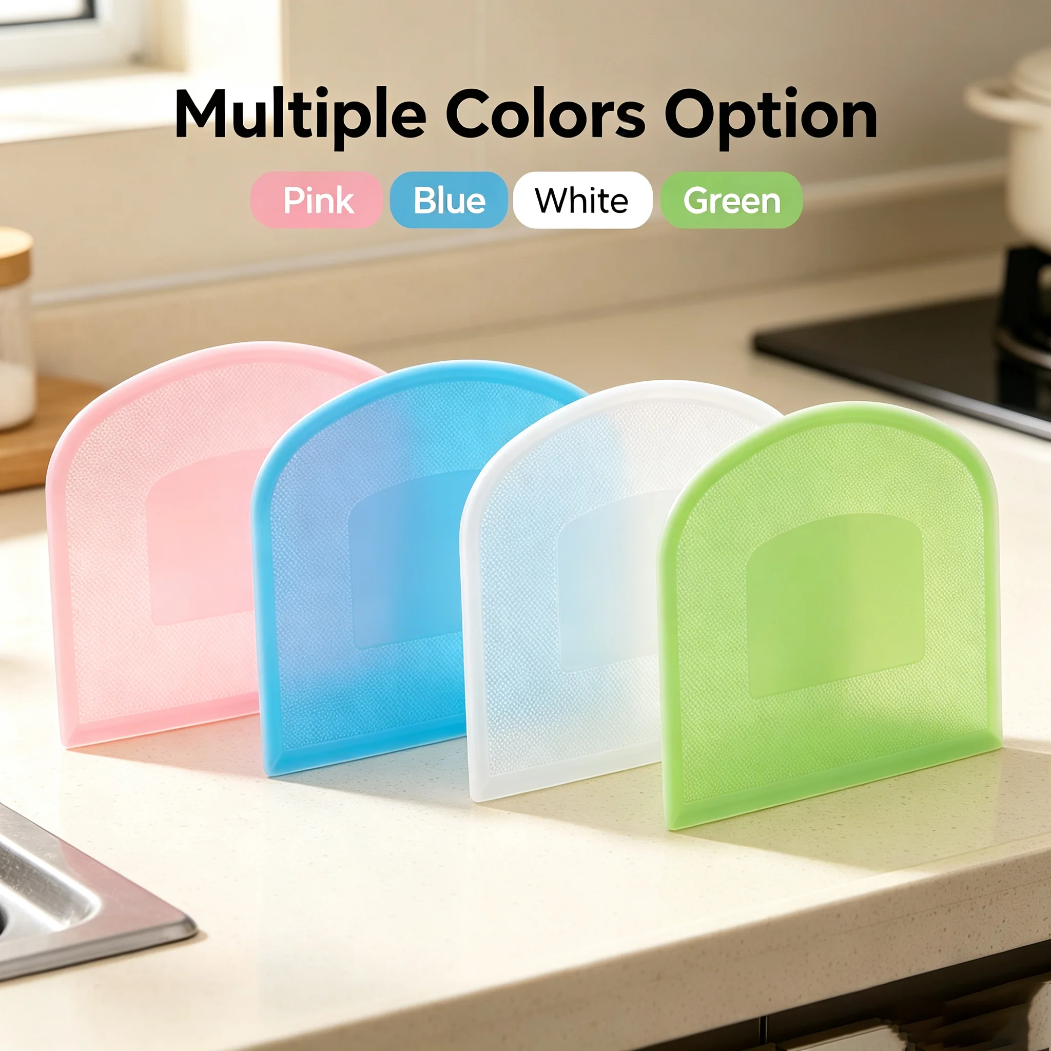 Silicone Scraper Food Grade Flexible Soft For Kitchen Baking Clean Dough No Scratch