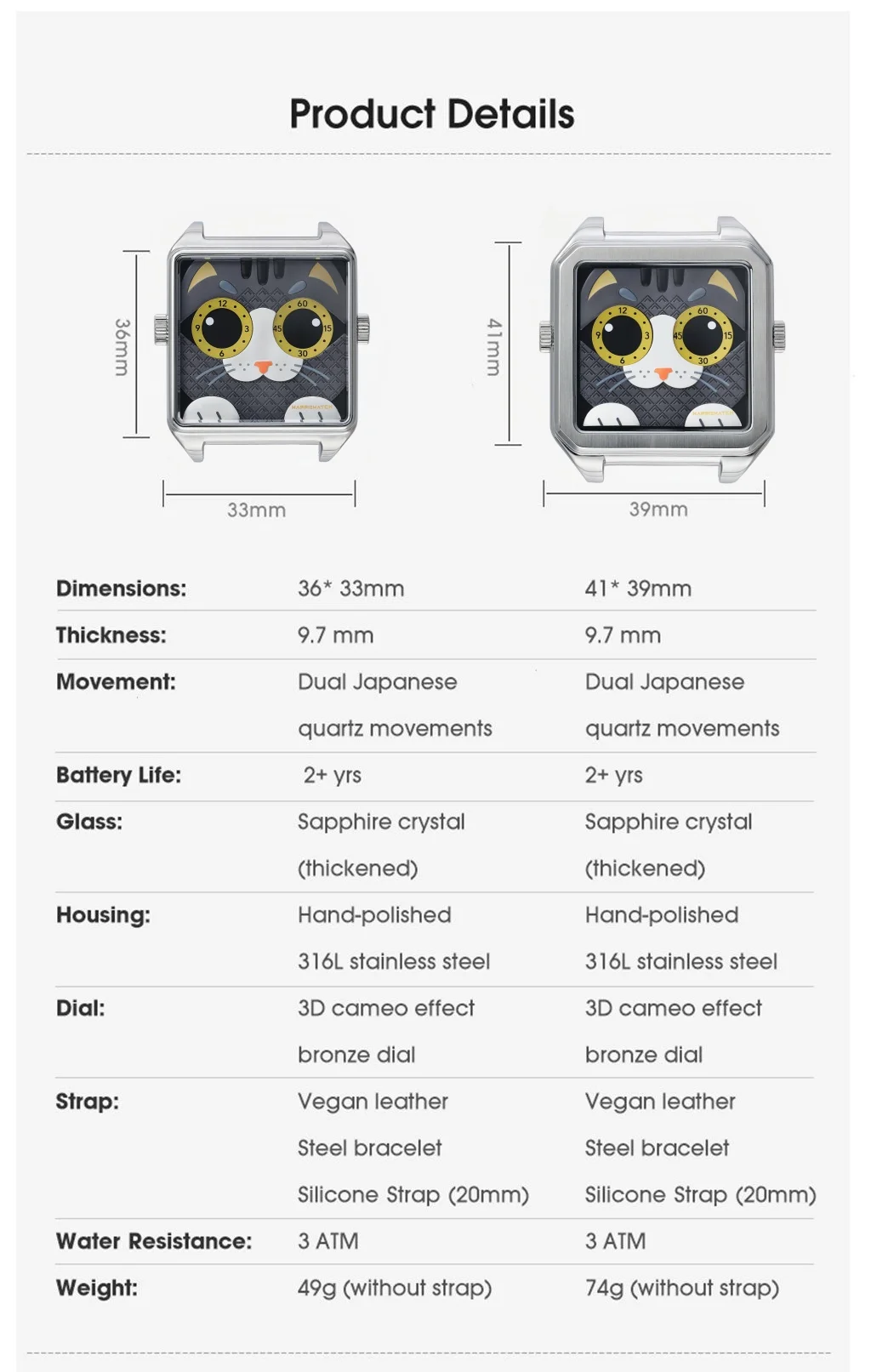 Happie Watch Fashion Couple Watches Simple Arabic Dial Men Quartz Watch Elastic Band Women Wristwatches