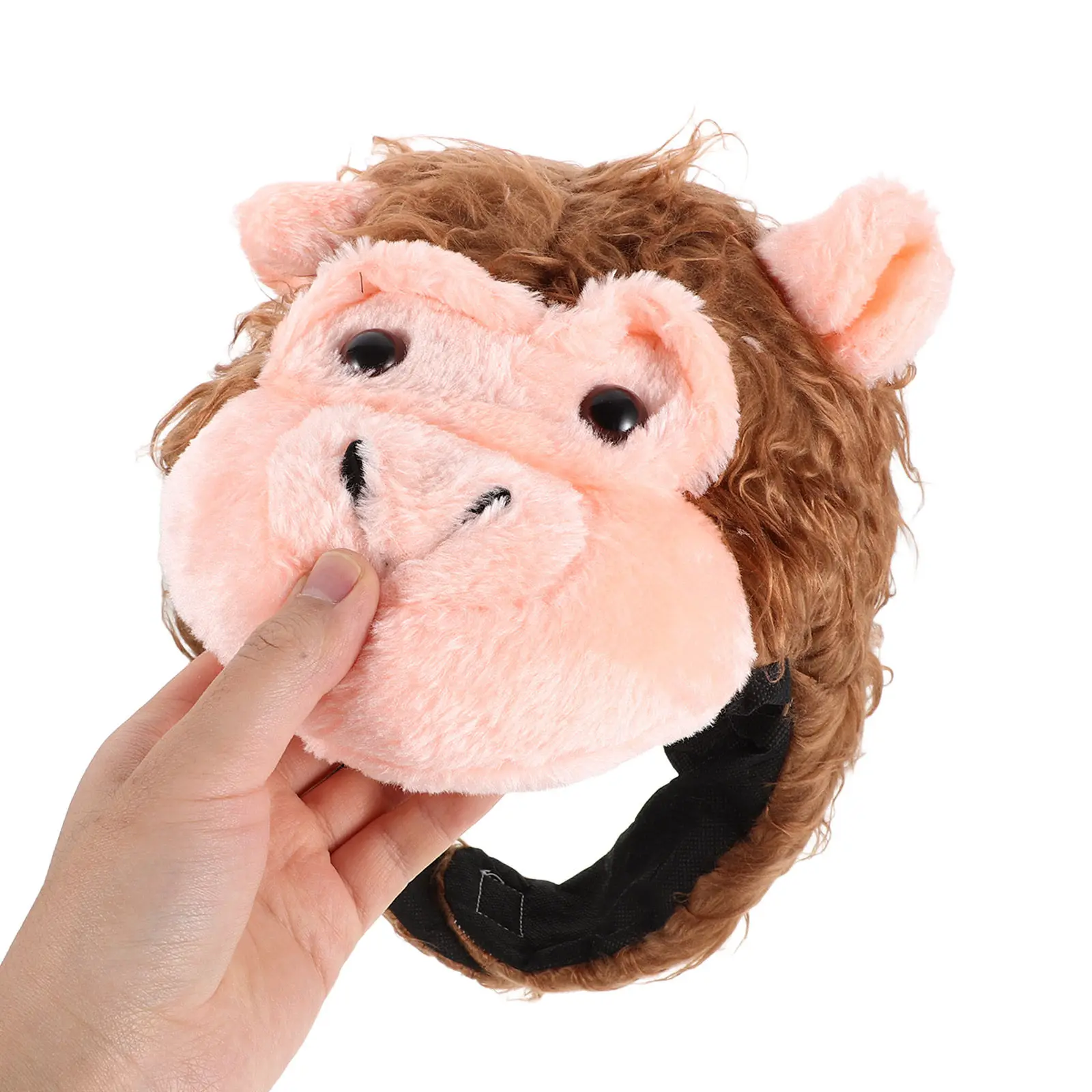 子供用モンキー動物帽子、柔らかいコスチュームヘッドピース、漫画パーティー仮装、カーニバルフェスティバルキャップ、子供用ロールプレイ用帽子