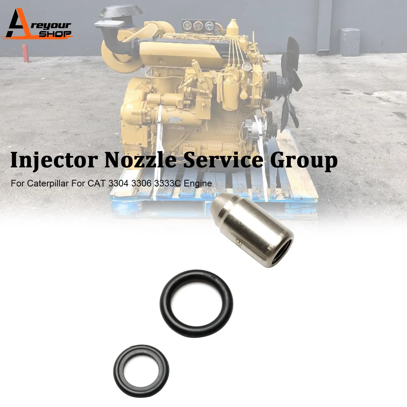 Areyourshop Fuel Injector Nozzle 5M4086 8M1584 8N4697 9F0160 Fit Caterpillar 3304 3306