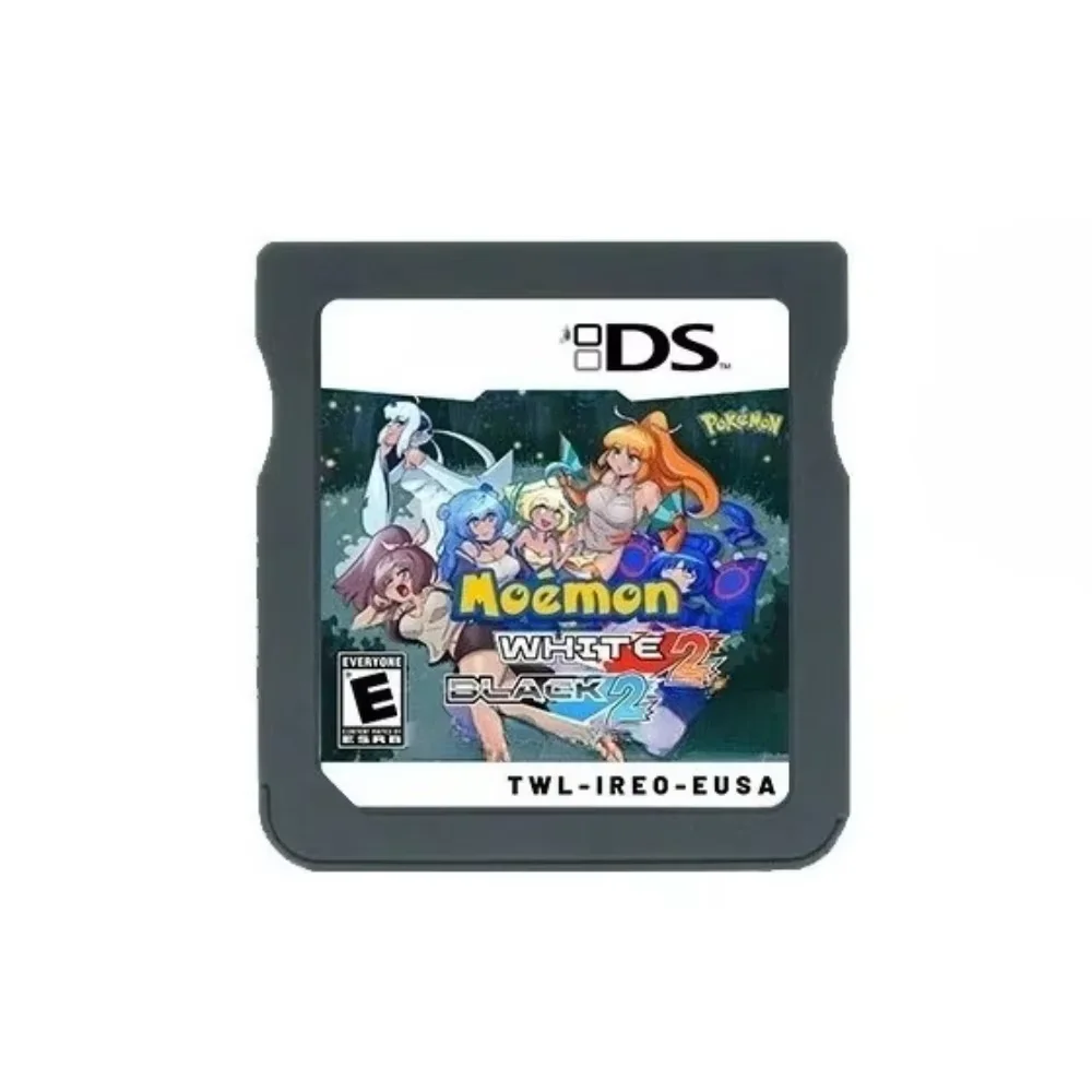 Carte de jeu NDS Pokémon Moemon, Noir 2 et Blanc 2, version américaine, jeu en anglais