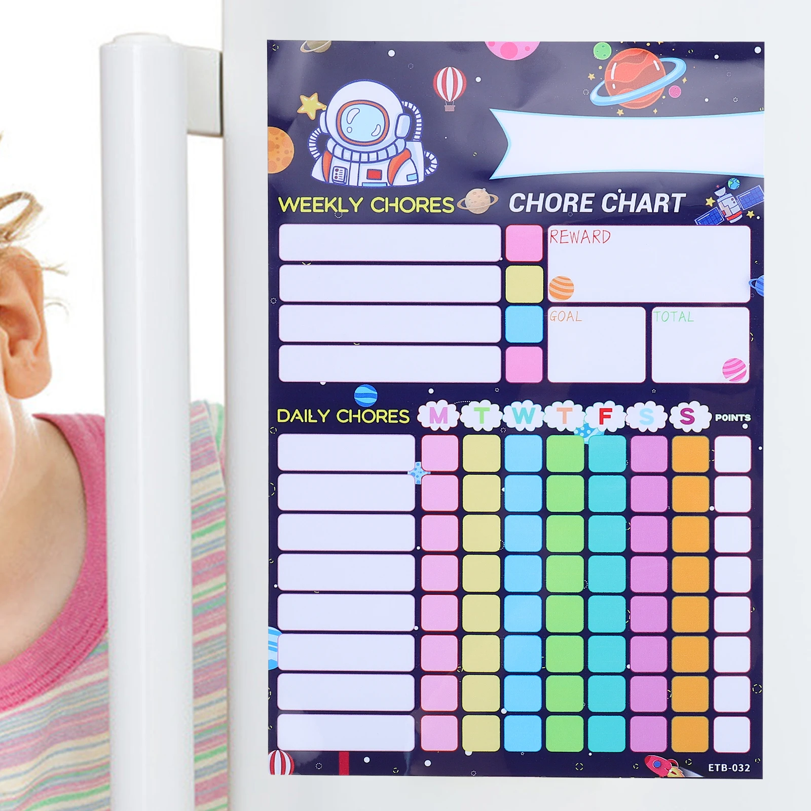 

Magnetic Kids Reward Chart Household Chore Schedule Reusable Behavior Tracker Printable Activity Board for Children Incentive