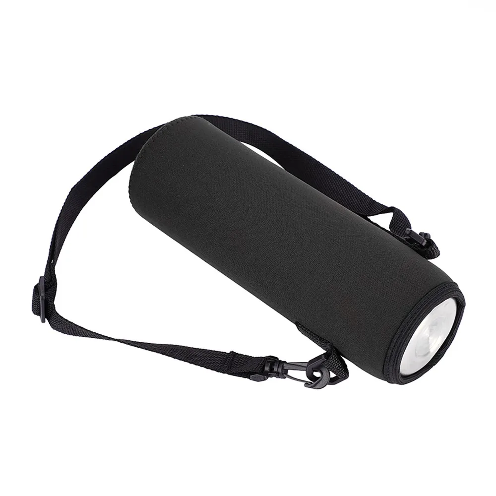 Bolsa térmica de neopreno para botella de agua con correa ajustable