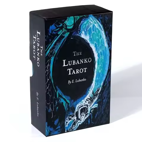 1Pcs Big Size 12x7cm The Lubanko Tarot 78 Cards Tarot Deck With Booklet Gilded Edge Origin Size Standard Fully Illustrated hot