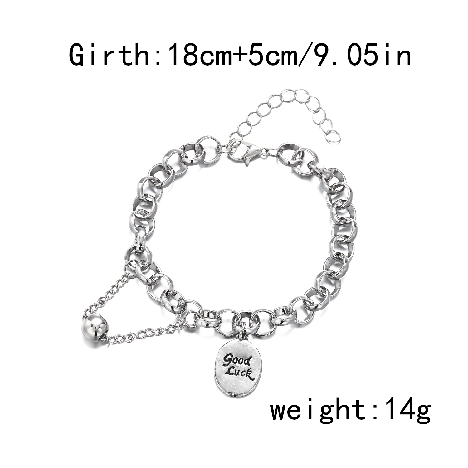 Vintage Dicke Ketten-Armbänder für Frauen Mode Perlen-Herz-Charm Strang-Armband Punk Ästhetischer Schmuck Party-Geschenk – Detail 9