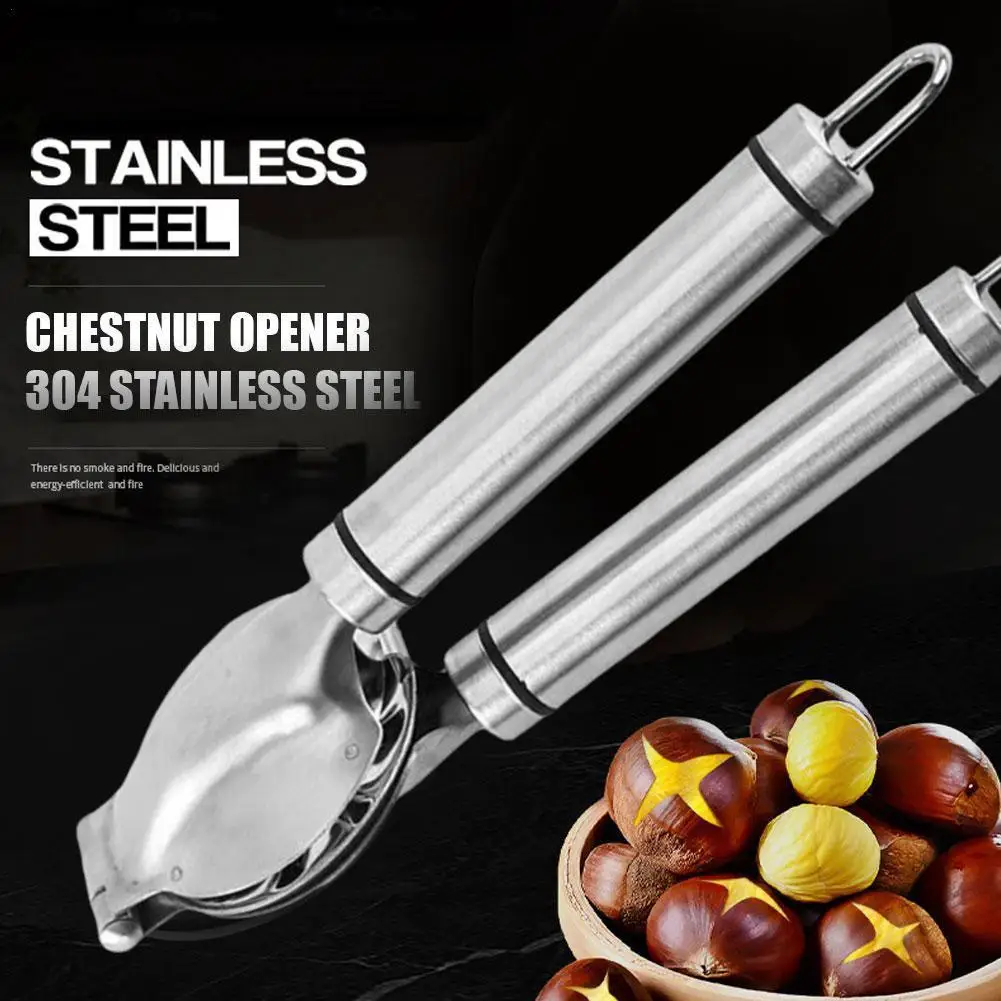 Chestnut Opener Machine Stainless Steel Walnut Pecan Filbert Macadamia Pistachio Sheller Kitchen Tool Walnut Clip Peeler