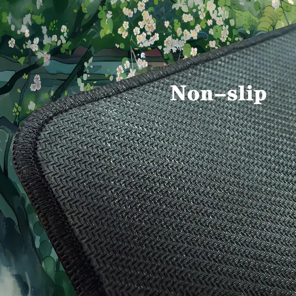 Bamboe tuinontwerp mini pc-monitor muismat grote muismat tablet gaming rubberen slot toetsenbord bureaumat computer gamers kantoor