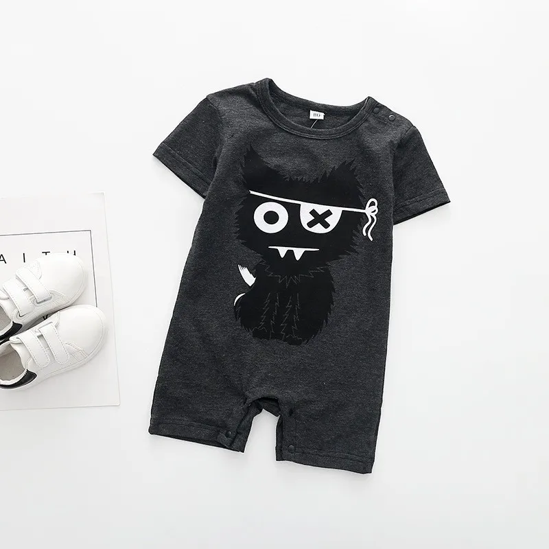 Baby Rompers Summer New Style Baby Boy Girl Clothing Newborn Infant Cartoon Penguin Short Sleeve Clothes 0-24 Months