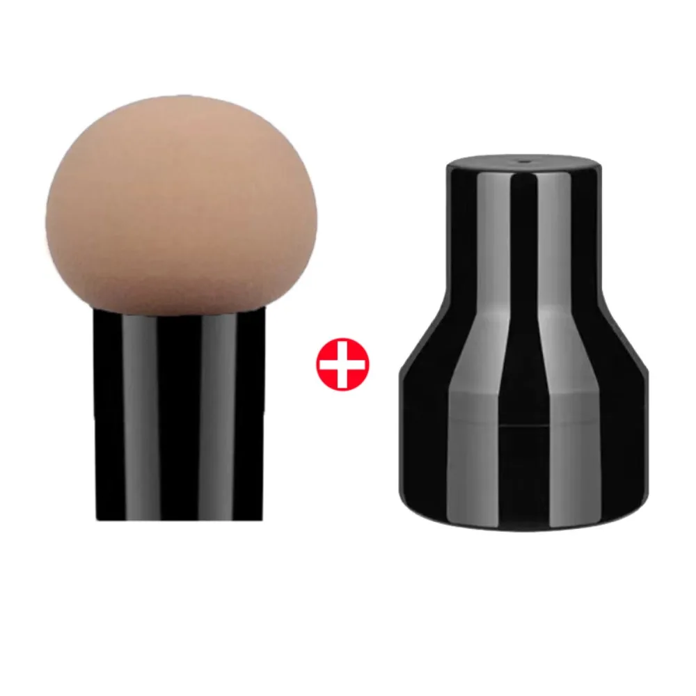 Nuova spugna per trucco con testa a fungo con scatola di immagazzinaggio Strumenti di bellezza per fondotinta in polvere cosmetica a doppio uso asciutto e bagnato