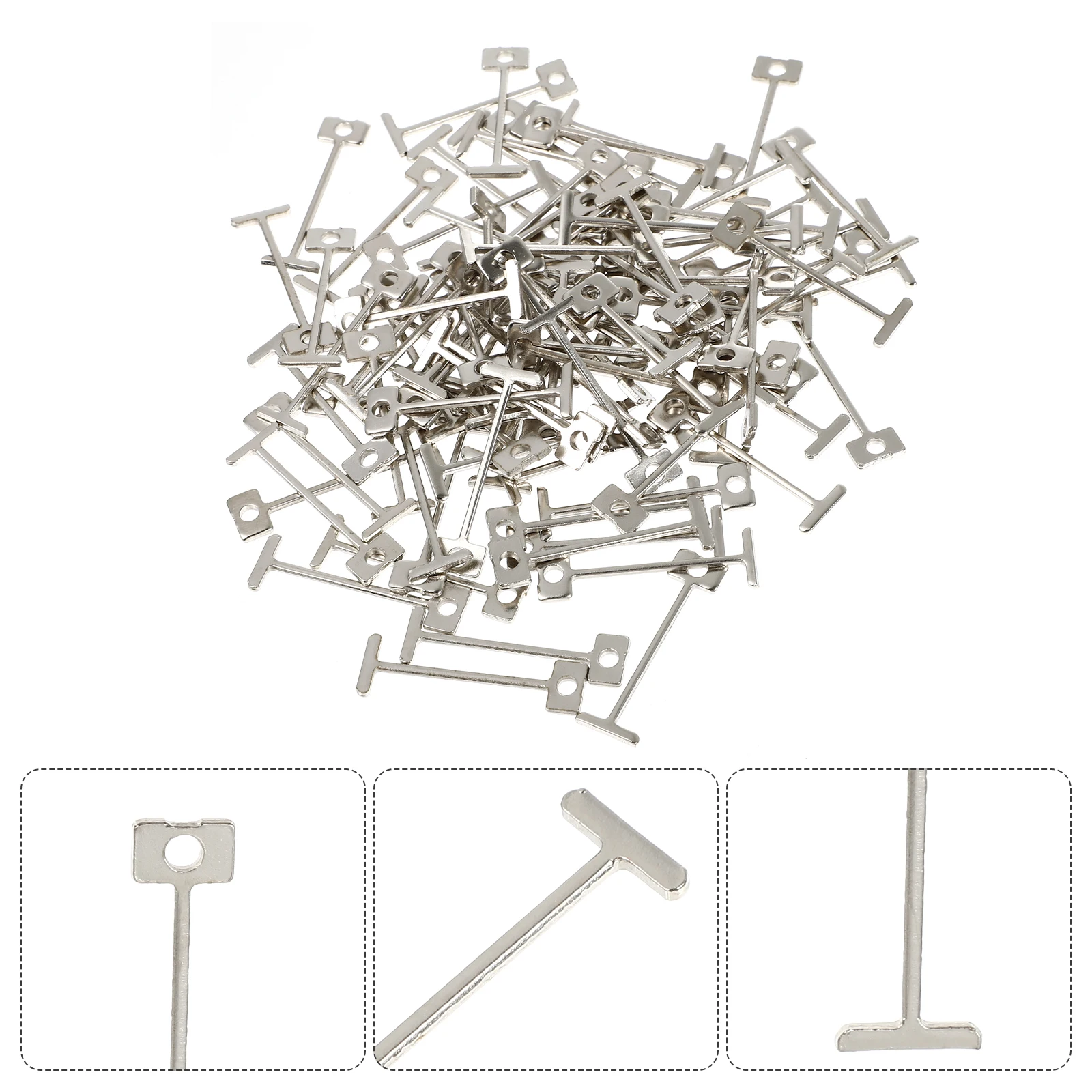 

100pcs Tile Leveling Steel Needle Corrosion-Resistant Durable Reusable -Resistant High Compressive Impact-Resistant