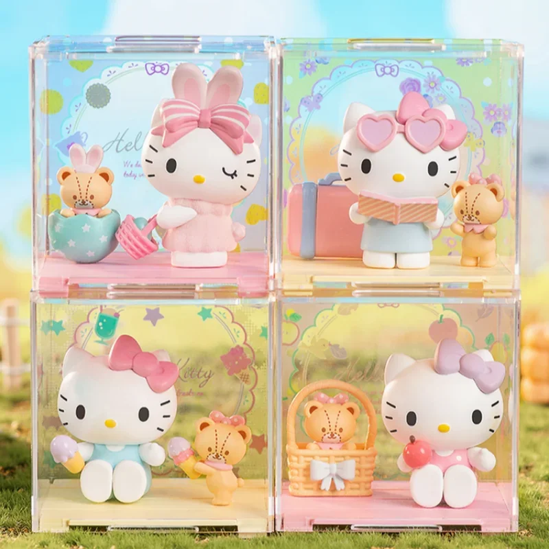 Boîte ennemi de la série Hellokitty Sweetheart, compagnon en coton, jouets surprises, décoration au beurre faite à la main, figurine d'anime, cadeau d'anniversaire pour fille