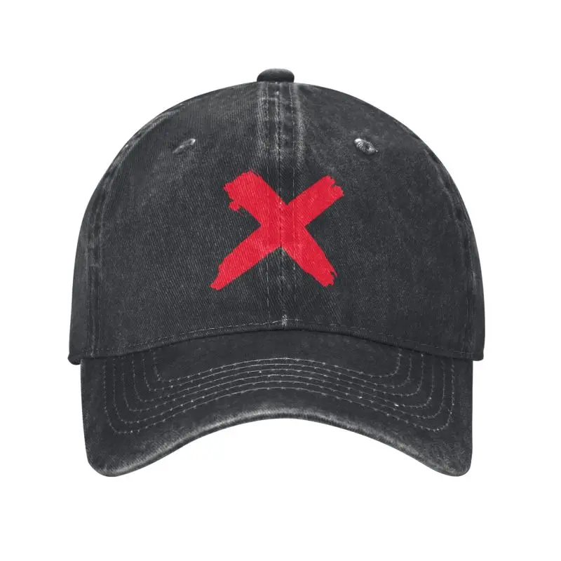 Custom X Letter Print Baseball Cap Women Men Adjustable Unisex Cotton Dad Hat Summer Snapback Hats