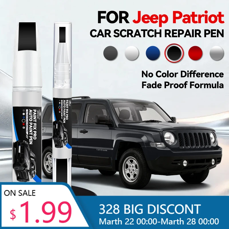 

Ручка-корректор для ремонта лакокрасочного покрытия автомобиля Jeep Patriot, средство для удаления царапин, аксессуары для авто, красный, черный, PX8 Wh