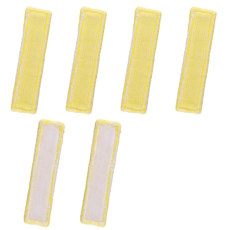 Tampons de rechange en microcarence pour Karcher WV2 WV5, lingettes nettoyantes à vapeur, accessoires de couverture de vadrouille de pare-brise, 6 pièces