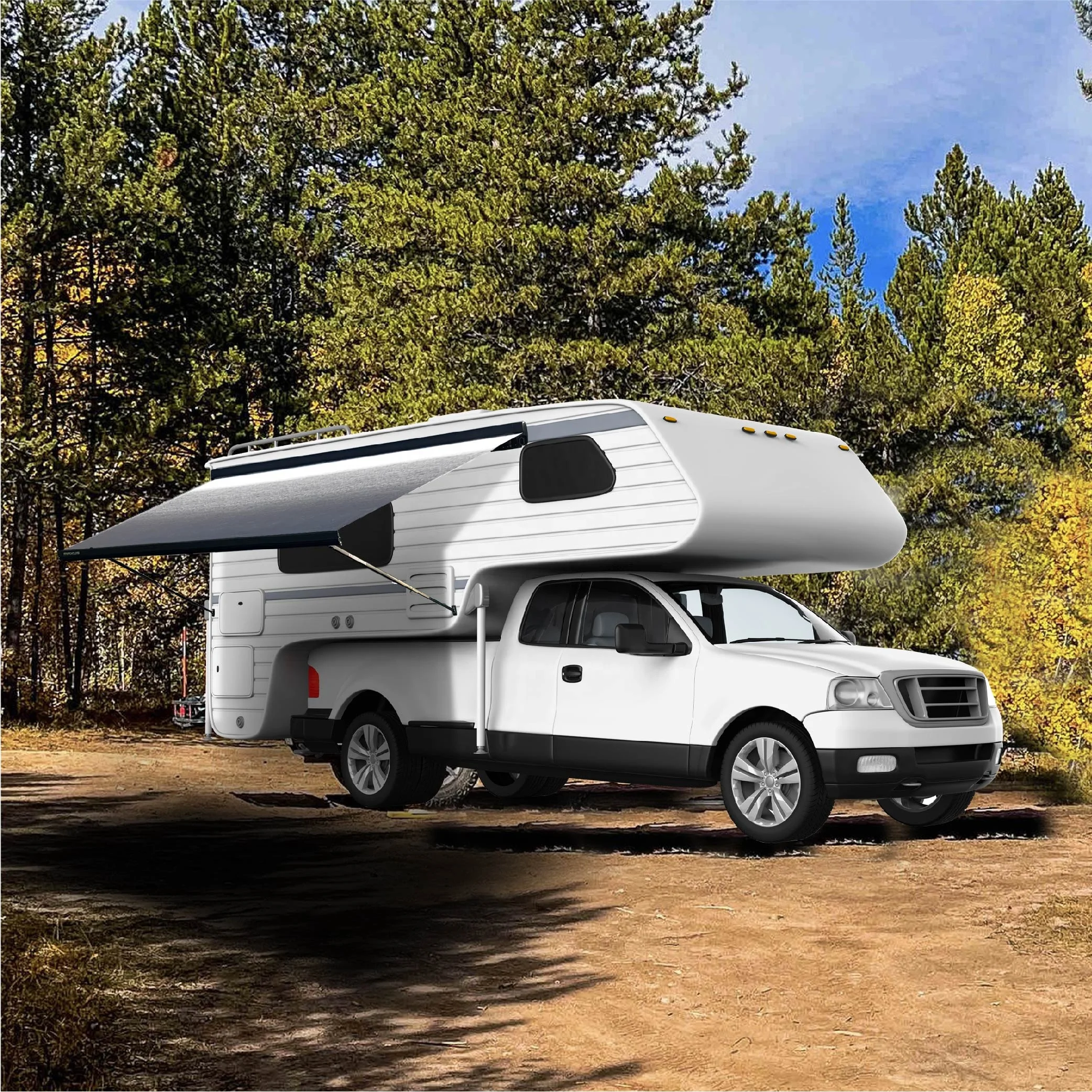 

LXBY-Caravan Accessories Full Cassette Side Awning for Motorhome Van Awning RV Accessories