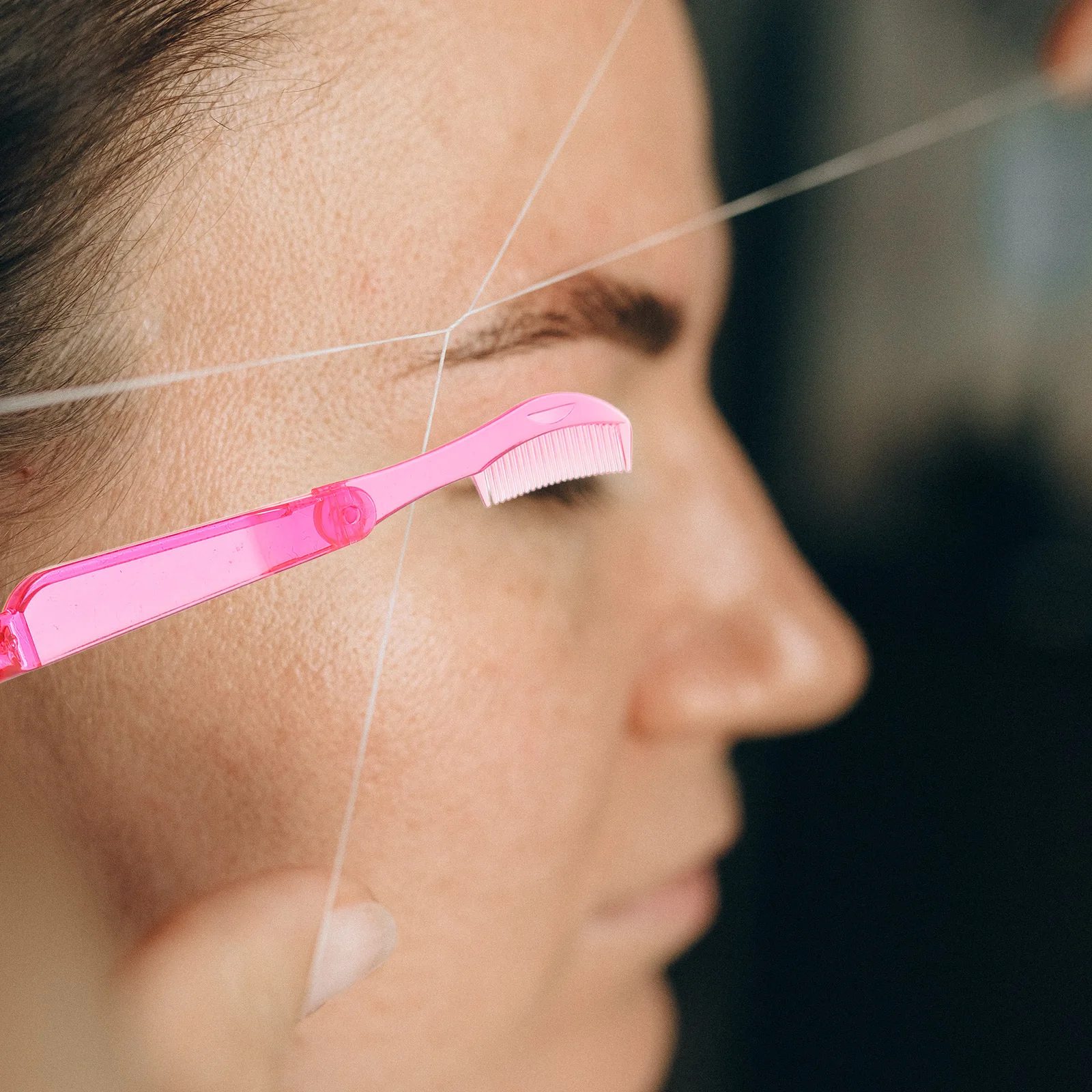 4 szt. Szczoteczka do rzęs, składana, mini, przenośna, do precyzyjnego oddzielania rzęs przed i po nakładaniu tuszu.