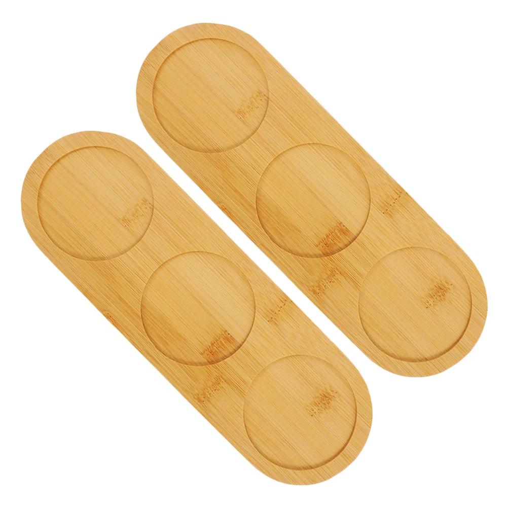 2 pçs de bambu para copos resistentes ao calor esteiras almofada de vidro redonda esteiras de copo resistente ao calor porta-copos de bebida proteção de mesa em massa