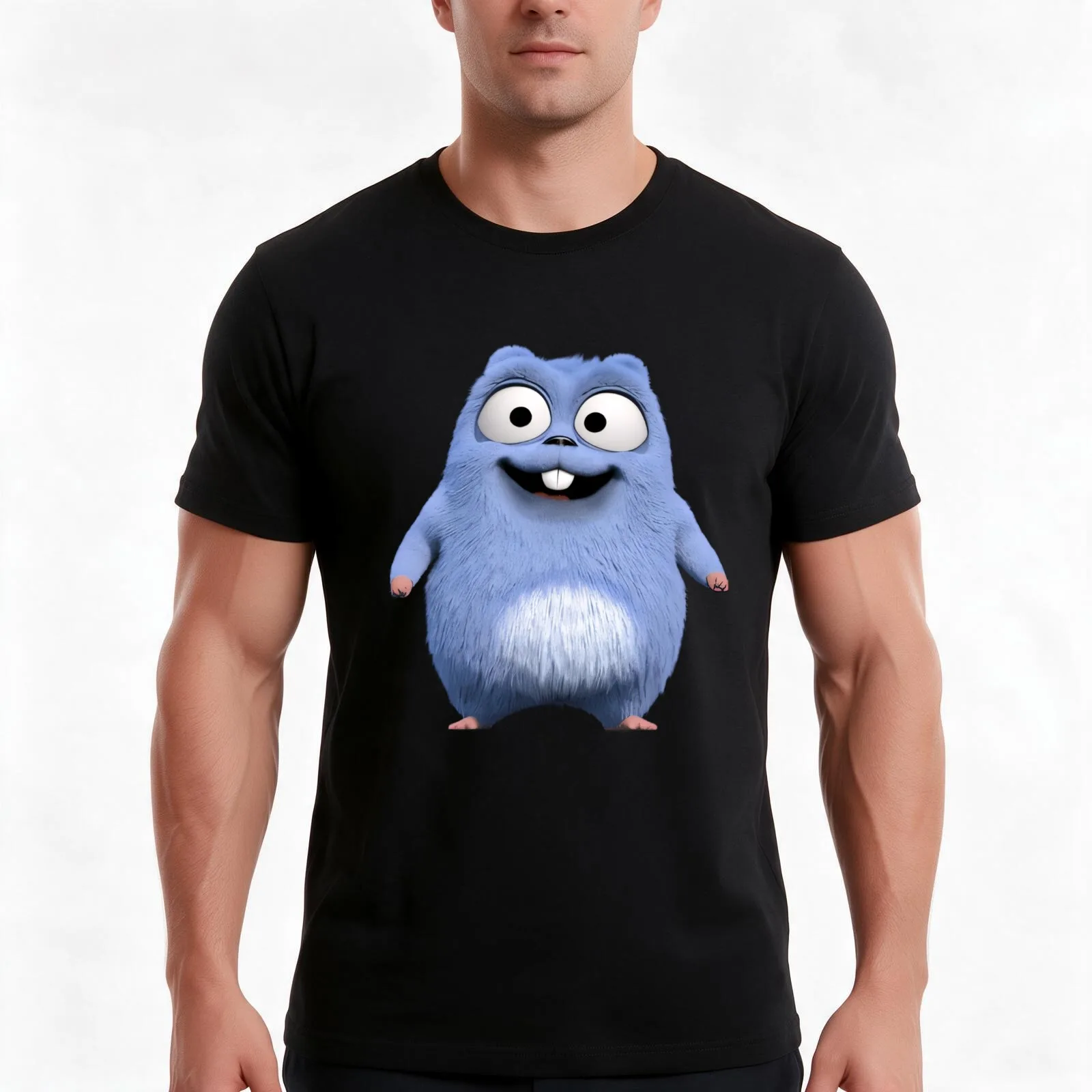 Grizzy and The Lemmings T-Shirt, Summer Casual Cotton Tee, Oversized Streetwear Tops, Vintage Graphic Print, Unisex Men Women
