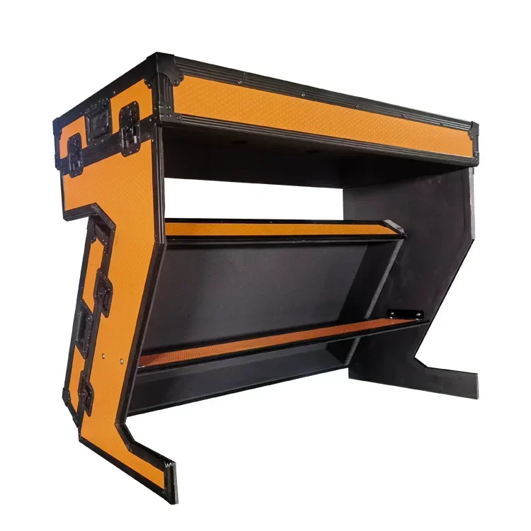 z لخلاط الألومنيوم الملون الرائد DJ Coffin Table Flight Case مع عجلات