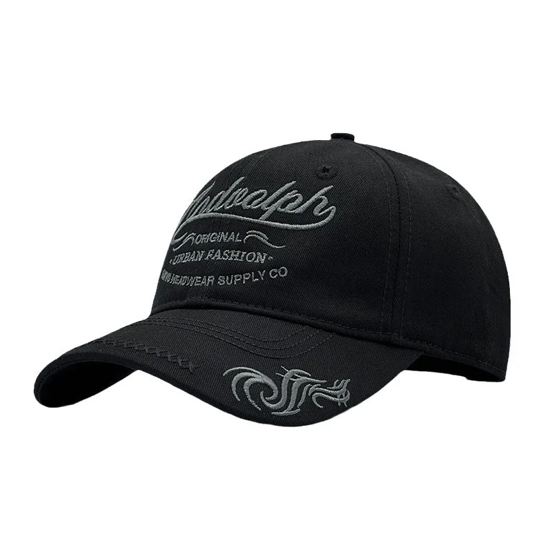 

Plus Size Baseball Cap Men Large Head 100 Percent Cotton Soft Top Korean Style American Embroidery Spring Autumn Comfortable