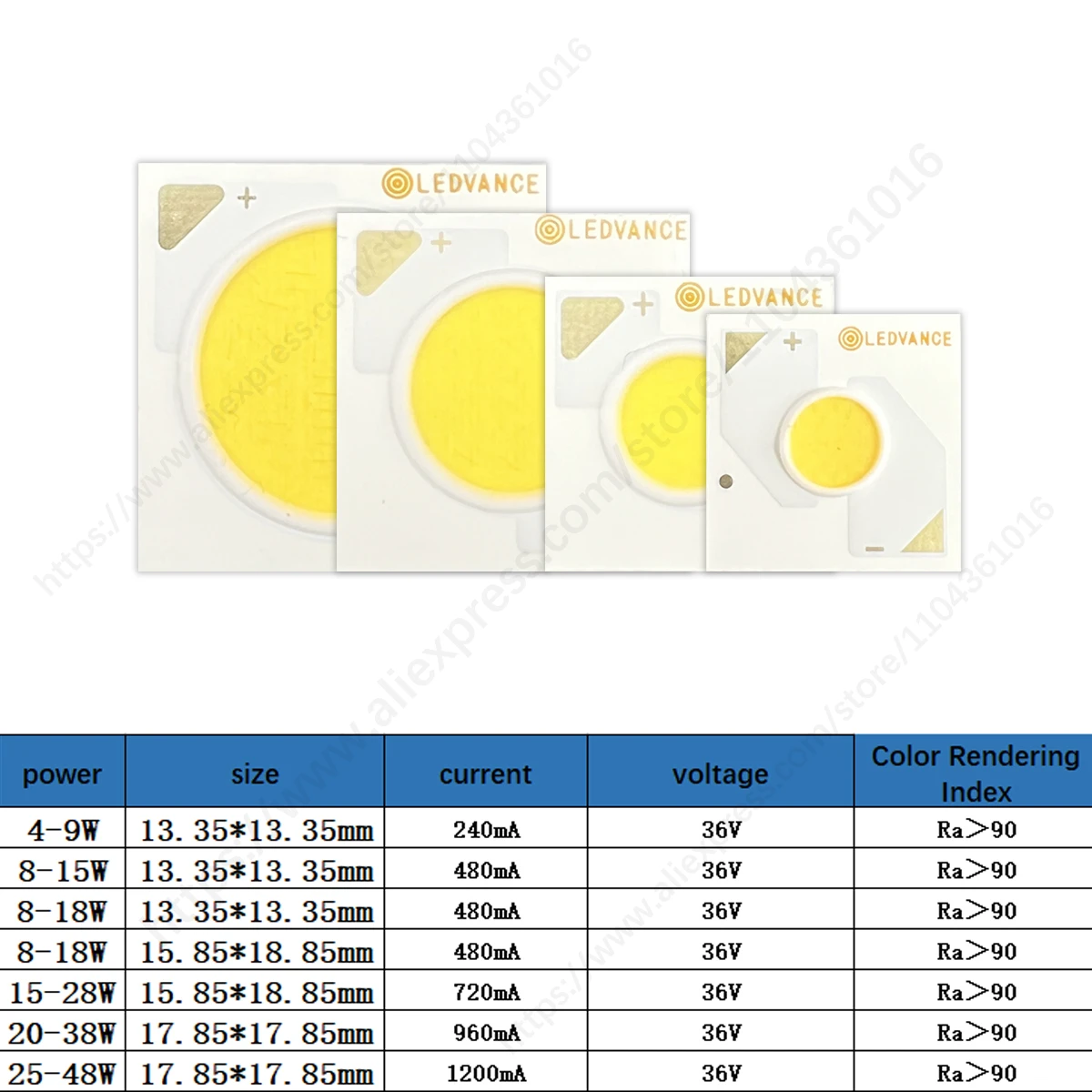 LEDVANCE COB 36 فولت 8-18 واط 15-28 واط 20-38 واط LED رقاقة دافئة الأبيض الطبيعي 3000 كيلو 4000 كيلو 6000 كيلو لمبة المسار ضوء الخرز النازل