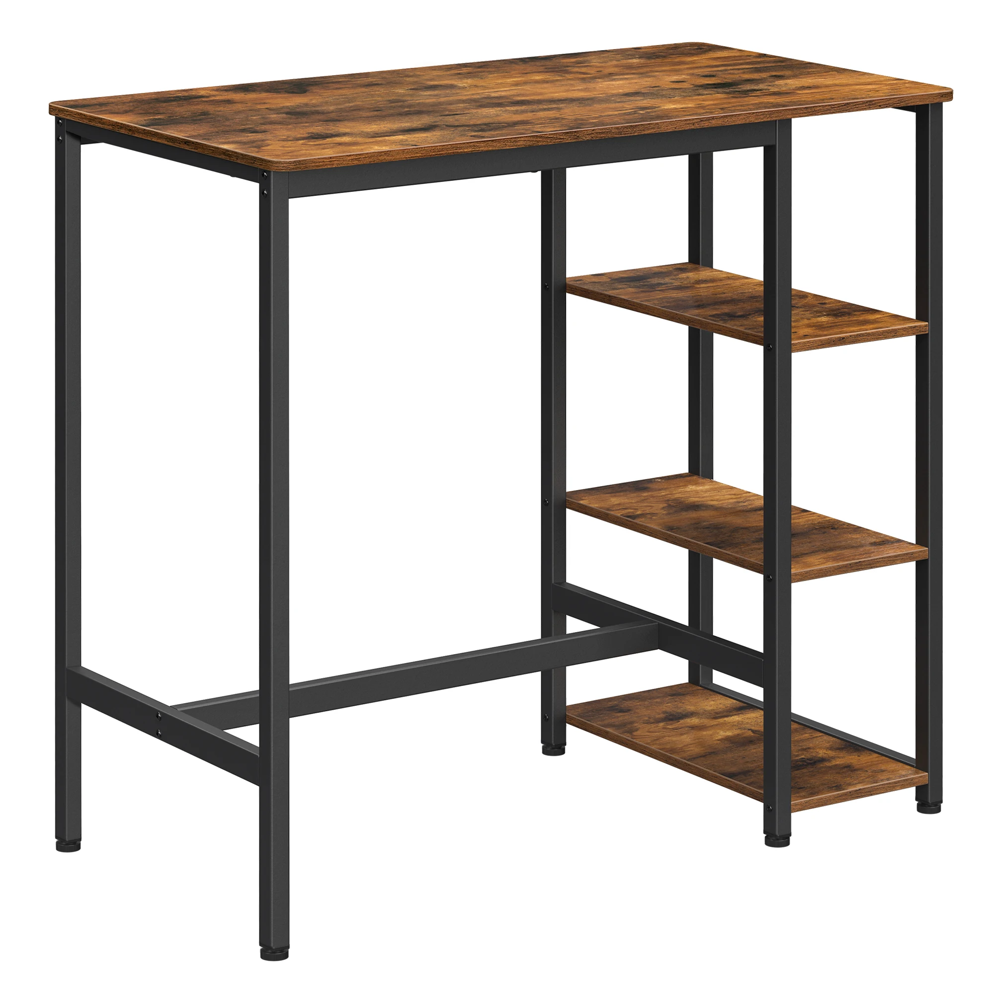 VASAGLE Bar Table with Sturdy Metal Frame, Easy Assembly, Industrial Design, 23.6 x 42.9 x 39.4 inches