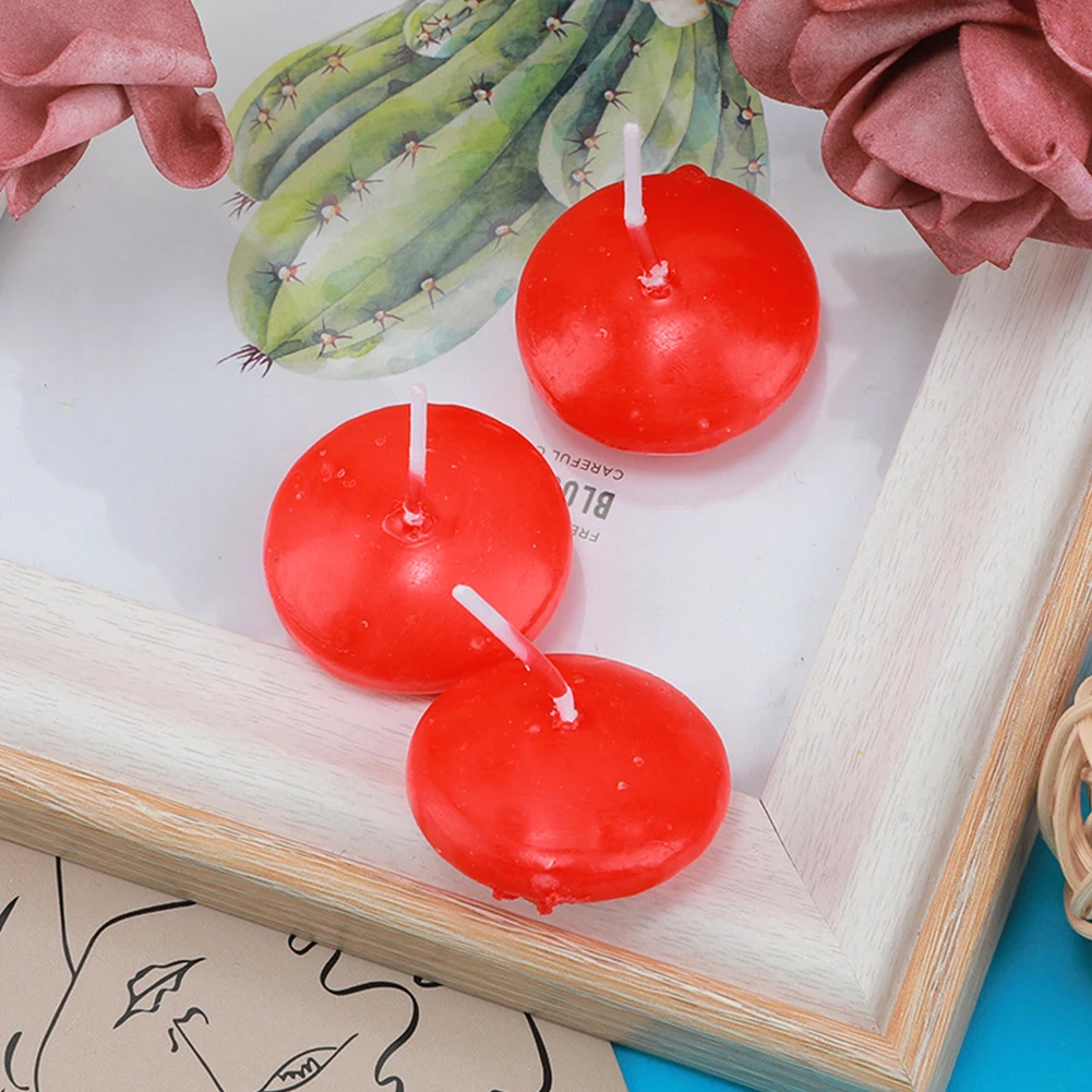 16Pcs Floating Discs Candles DIY Candles Unscented Discs Paraffin Floating Candles Ornament for Pool Party Wedding Decor