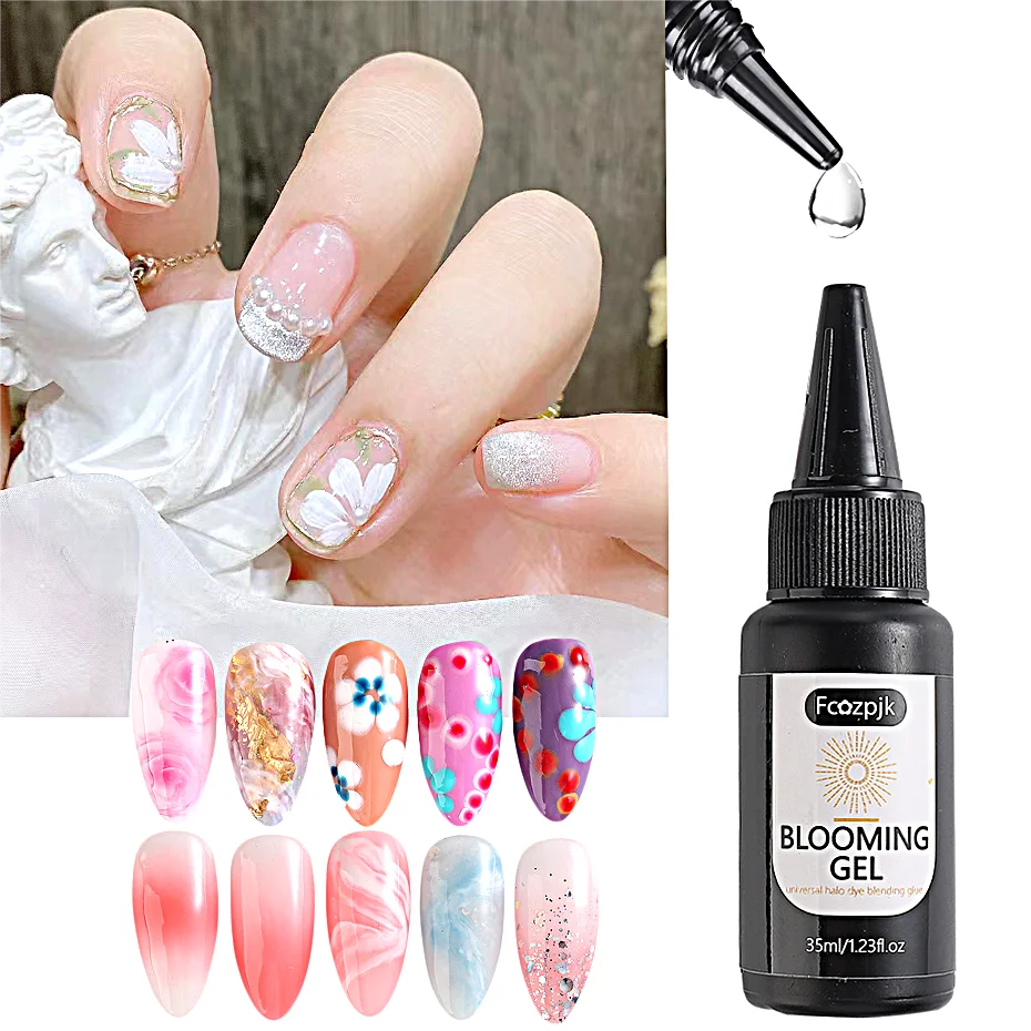 

35ml Blooming Nail Gel Wash Painting Smudge Designs Polish Nail Art Gels Varnishes DIY Manicure Material And Accessories #FC-YR