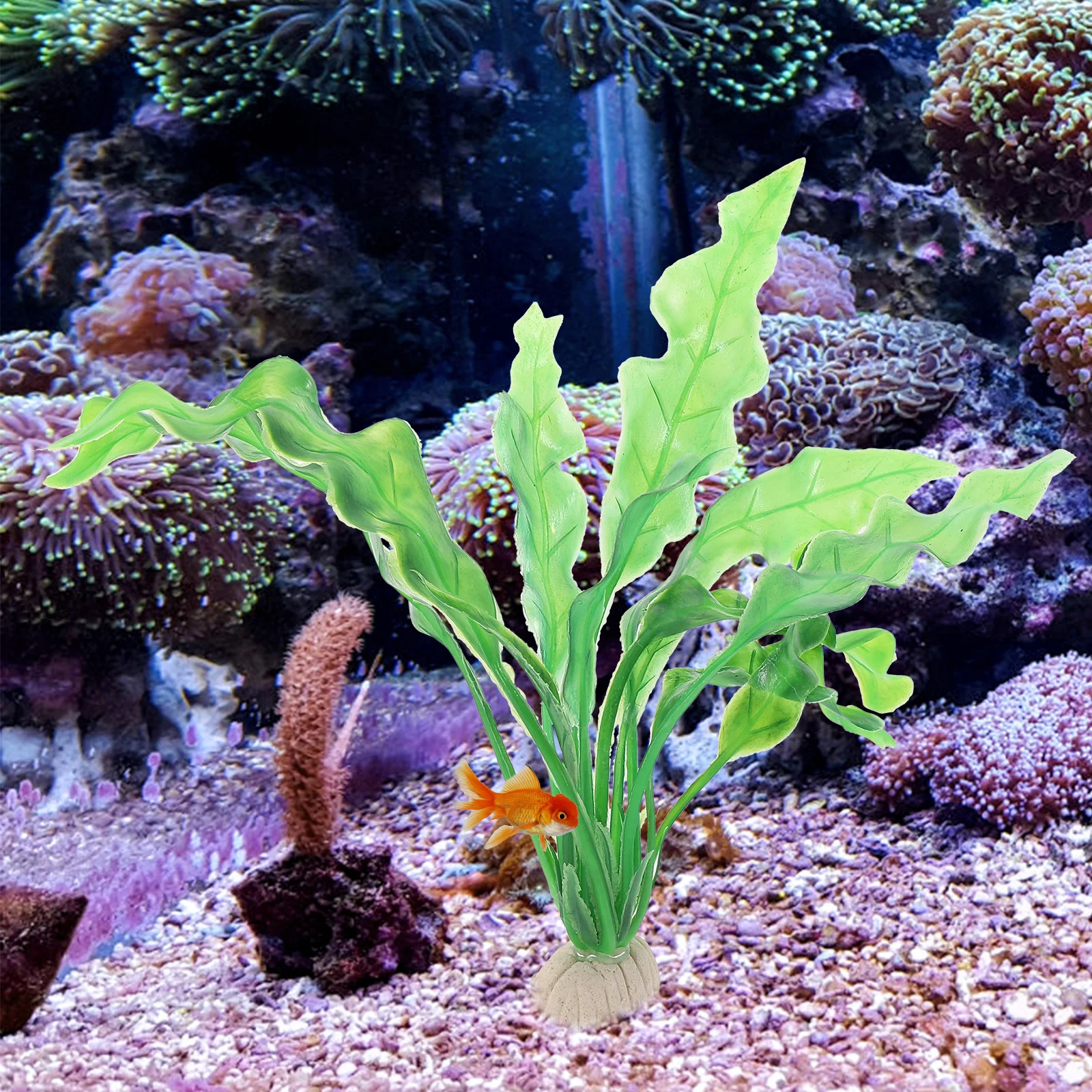 

14pcs Water Plants Decoration Set Aquarium Grass Fish Tank Artificial Aquatic Fish Tank Accessories Aquarium Landscape Prop