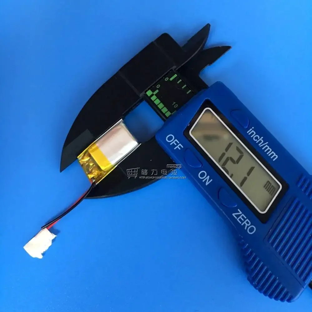 Novos óculos 3D WEP200, baterias, poliímetros 3,7V, 501220   Fones de ouvido Bluetooth 100mAh, célula de íon de lítio recarregável pós-mail boa