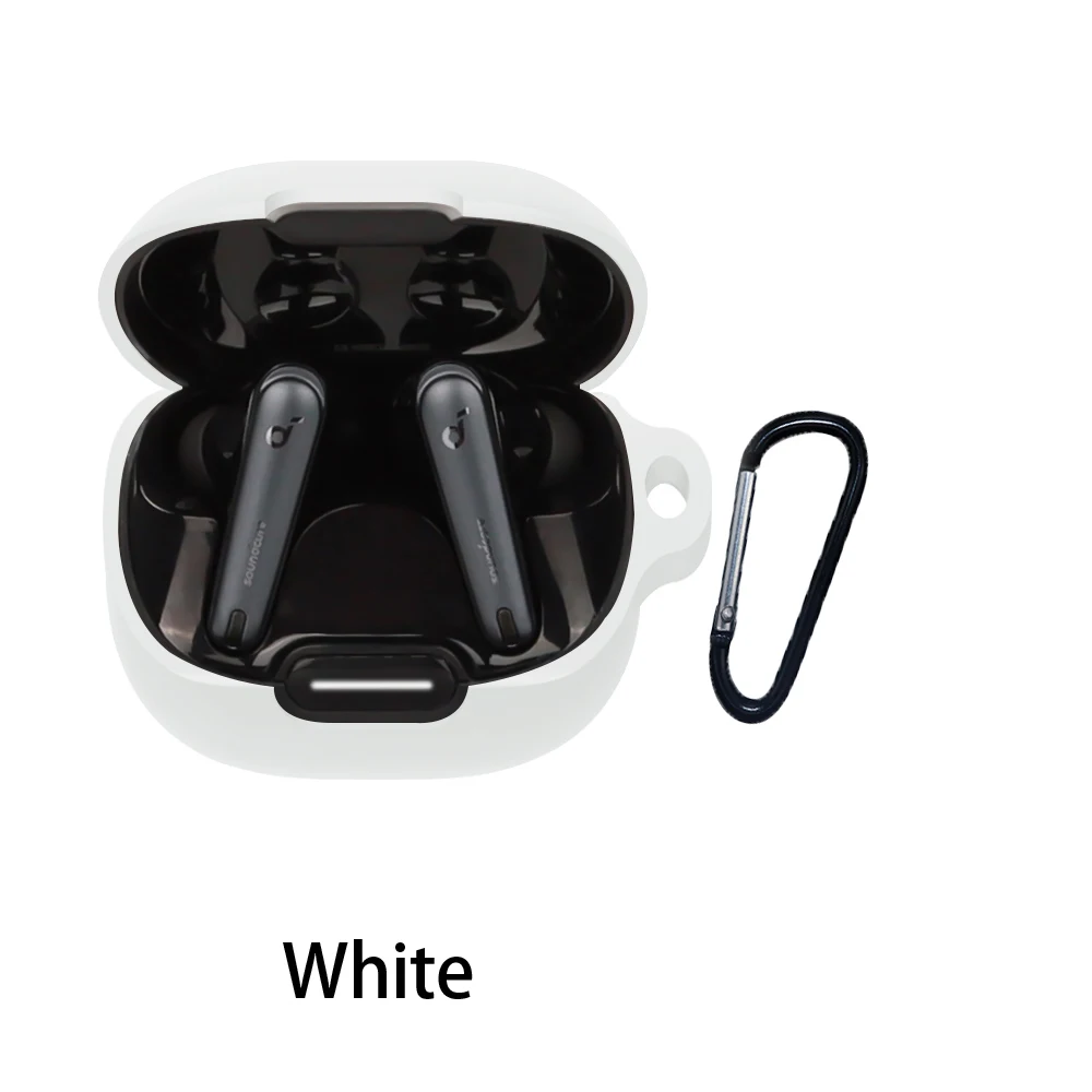 For Anker Soundcore liberty 4 NC Case Solid Color Silicone
