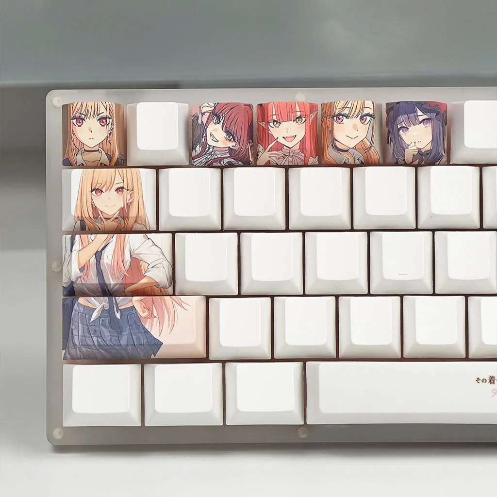 Kitagawa Marin Keycaps Profil Cherry PBT Dye-Sub Mechaniczne Keycaps Aula Madlion Wooting DIY Kreatywne Śliczne Anime Girl Keycaps — zdjęcie produktu 5