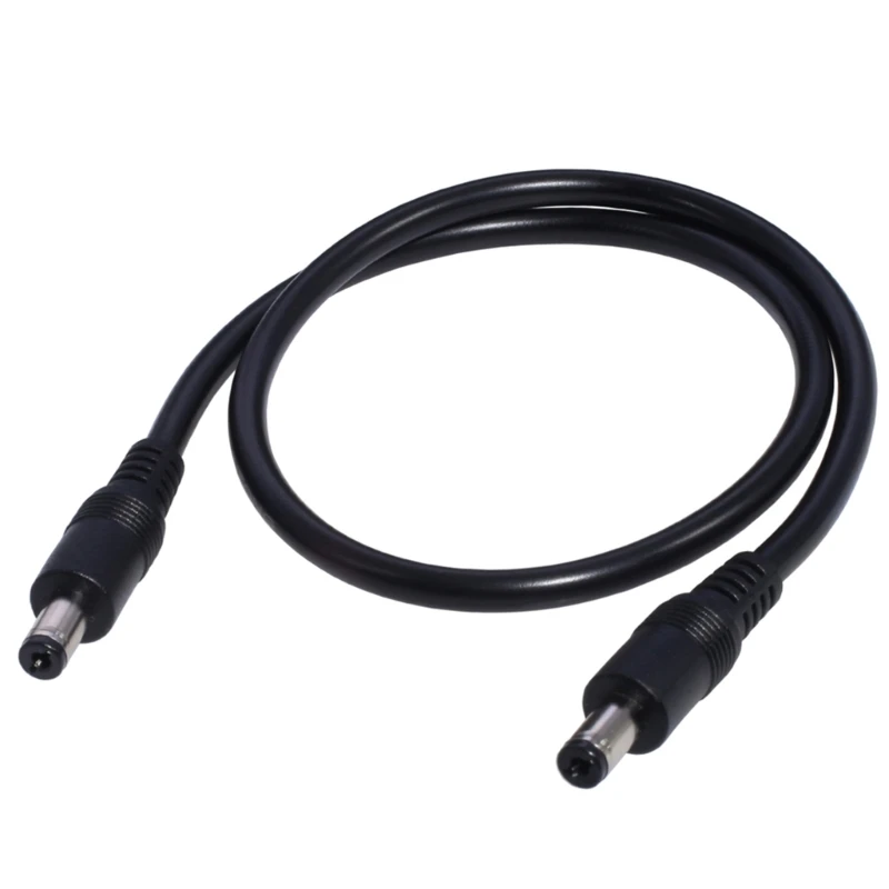 DC5521 to DC5521 Cable Cord,18AWG DC5.5m 2.1mm Male Plug to Male Power Supply Adapter Wire for LED Light Speaker